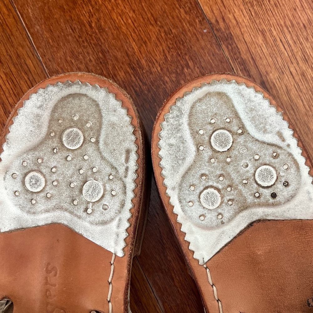 Jack Rogers Women's Tan Leather Sandals - Picture 10 of 10